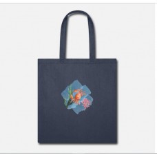 Under The Sea With Crab Navy Tote Bag